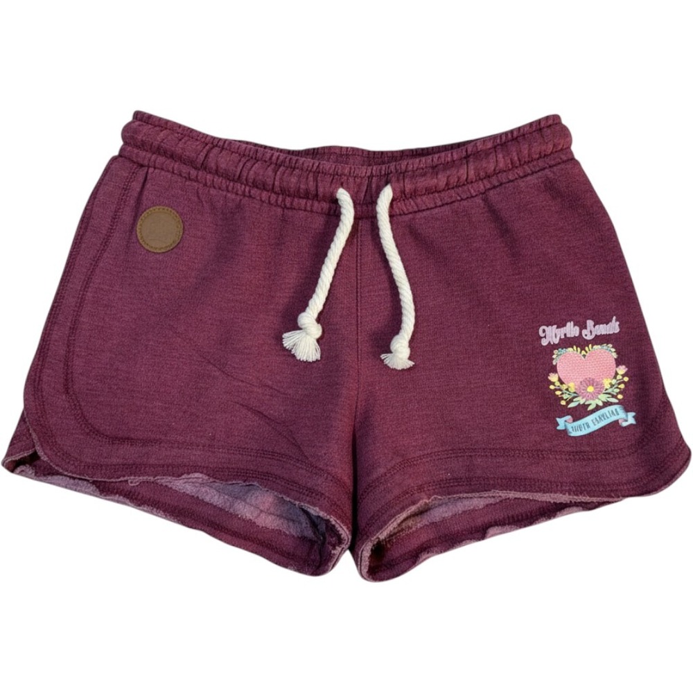 Myrtle Beach South Carolina Shorts Womens Medium‎ Burgundy Lounge Dolphin